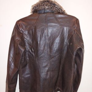 Lee leather  bomber jacket